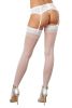 Sheer Thigh High - One Size - White