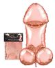 Glitterati Penis Party Balloon - Rose Gold