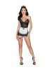 Private Maid 5 Pc Set - One Size - Black/white