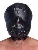 Muzzled Universal BDSM Hood With Removable Muzzle