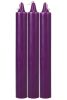 Japanese Drip Candles - 3 Pack - Purple