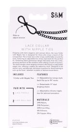 Lace Collar With Nipple Ties